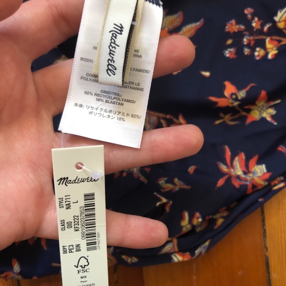 NWT Madewell one piece swimsuit - Picture 3 of 5